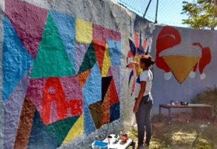 Alunos transformam escolas estaduais de Andradina em galerias de arte a céu aberto