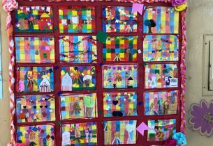 Escola da capital promove festa junina com obras dos estudantes