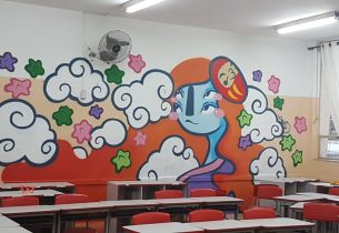 Projeto leva arte aos espaços físicos da escola Brasílio Machado, na capital