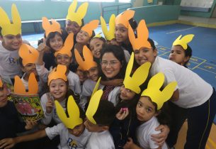 Alunos participam de atividade sobre a Páscoa