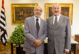 Secretário da Educação recebe em seu gabinete o presidente do Memorial da América Latina