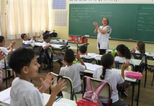 Aula de Matemática na E.E. Ludovina Credidio Peixoto