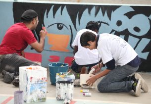 Grafite estimula alunos e incentiva convivência entre escolas e comunidade