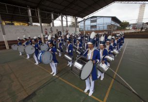 Banda de escola estadual participa de Desfile Cívico Militar